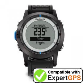 Download your Garmin quatix waypoints and tracklogs and create maps with ExpertGPS