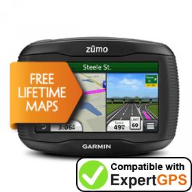 Download your Garmin zūmo 340LM waypoints and tracklogs and create maps with ExpertGPS