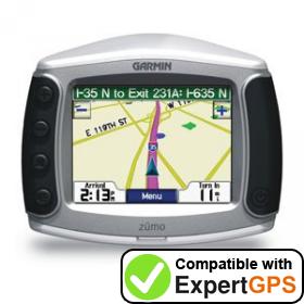 Download your Garmin zūmo 450 waypoints and tracklogs and create maps with ExpertGPS