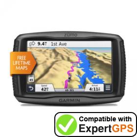 Download your Garmin zūmo 590LM waypoints and tracklogs and create maps with ExpertGPS