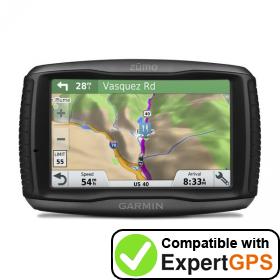 Download your Garmin zūmo 595LM waypoints and tracklogs and create maps with ExpertGPS