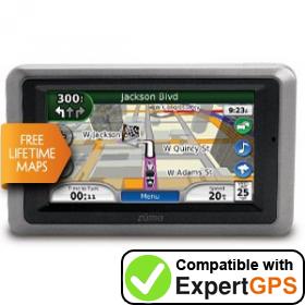 Download your Garmin zūmo 665LM waypoints and tracklogs and create maps with ExpertGPS