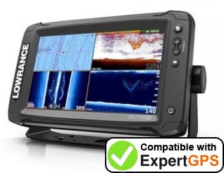 Download your Lowrance Elite-9 Ti waypoints and tracklogs and create maps with ExpertGPS
