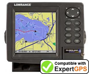 Download your Lowrance GlobalMap 5300C iGPS waypoints and tracklogs and create maps with ExpertGPS