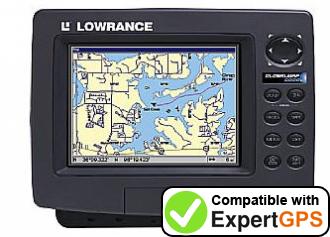 Download your Lowrance GlobalMap 6000C waypoints and tracklogs and create maps with ExpertGPS