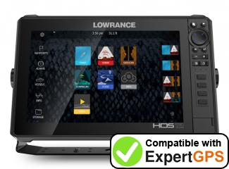 Download your Lowrance HDS-12 LIVE waypoints and tracklogs and create maps with ExpertGPS