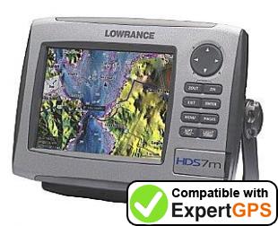 Download your Lowrance HDS-7m waypoints and tracklogs and create maps with ExpertGPS