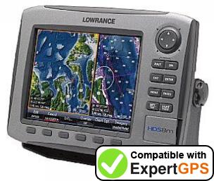 Download your Lowrance HDS-8m waypoints and tracklogs and create maps with ExpertGPS