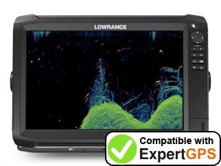 Download your Lowrance HDS Carbon 12 waypoints and tracklogs and create maps with ExpertGPS