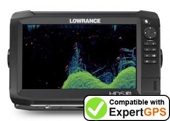 Download your Lowrance HDS Carbon 9 waypoints and tracklogs and create maps with ExpertGPS