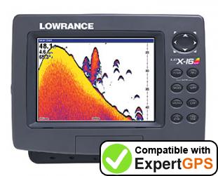 Download your Lowrance LCX-16 CI waypoints and tracklogs and create maps with ExpertGPS