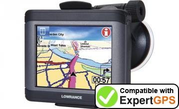 Download your Lowrance XOG waypoints and tracklogs and create maps with ExpertGPS
