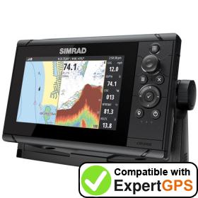 Download your Simrad Cruise 7 waypoints and tracklogs and create maps with ExpertGPS