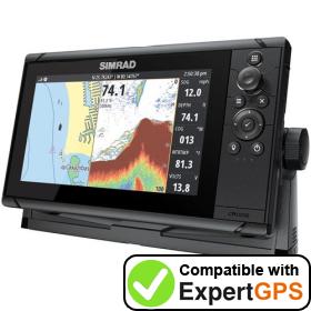 Download your Simrad Cruise 9 waypoints and tracklogs and create maps with ExpertGPS
