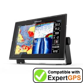Download your Simrad GO12 XSE waypoints and tracklogs and create maps with ExpertGPS