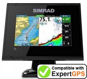 Download your Simrad GO5 XSE waypoints and tracklogs and create maps with ExpertGPS