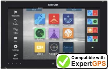 Download your Simrad NSO evo2 waypoints and tracklogs and create maps with ExpertGPS