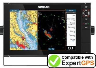 Download your Simrad NSS12 evo2 waypoints and tracklogs and create maps with ExpertGPS