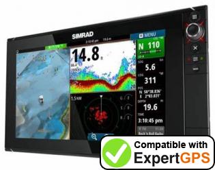 Download your Simrad NSS16 evo2 waypoints and tracklogs and create maps with ExpertGPS