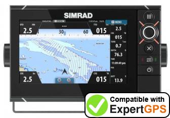 Download your Simrad NSS7 evo2 waypoints and tracklogs and create maps with ExpertGPS