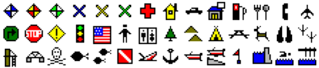 ExpertGPS waypoint symbols for Simrad Cruise 7