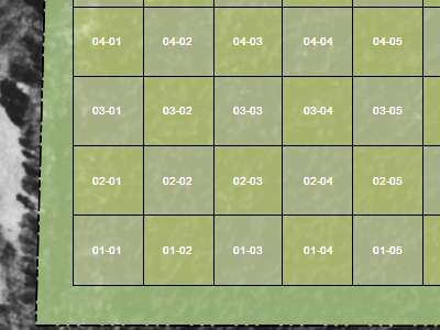 Fishnet Grid of 1 acre squares in ExpertGPS Pro mapping software