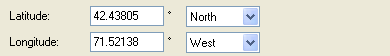 Decimal Degrees dialog