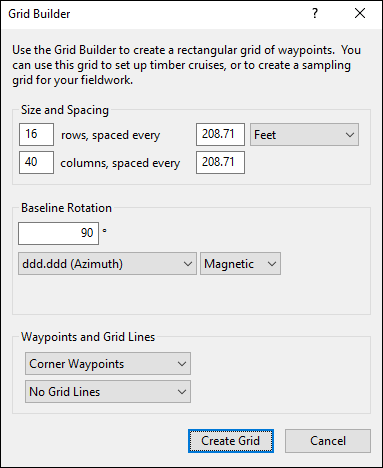 Building Waypoint Grids On A Map