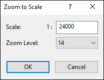 Zoom to Scale dialog
