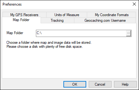 Map Folder dialog