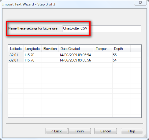 Save your CSV settings for future use