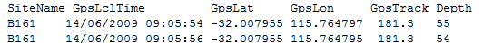 Chartplotter CSV data conversion to GPX