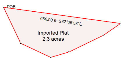 ExpertGPS lets you map your property bounds from a plat map or legal land survey