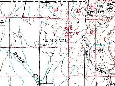 View maps with Section, Township, and Range coordinates using ExpertGPS