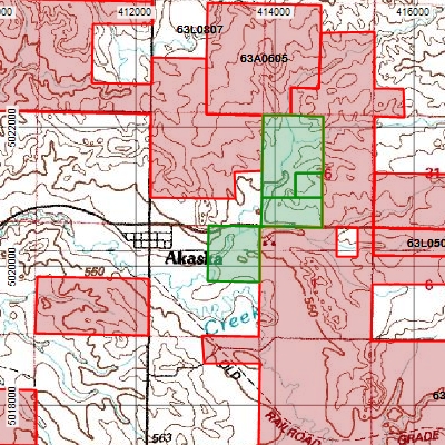 Map of South Dakota Walk-in Hunting and Public Hunting areas in ExpertGPS Pro