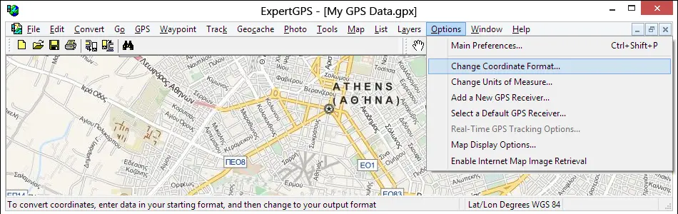 Batch Greece Coordinate Conversion Software for Windows