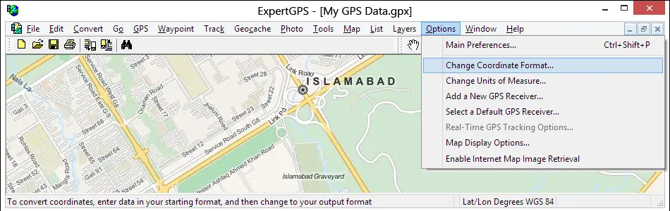 Batch Pakistan Coordinate Conversion Software for Windows