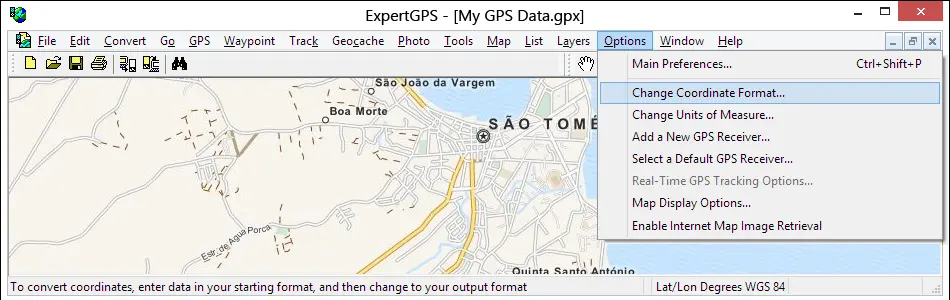 Batch Sao Tome and Principe Coordinate Conversion Software for Windows