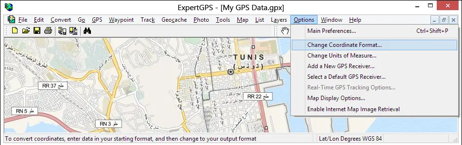 Batch Tunisia Coordinate Conversion Software for Windows