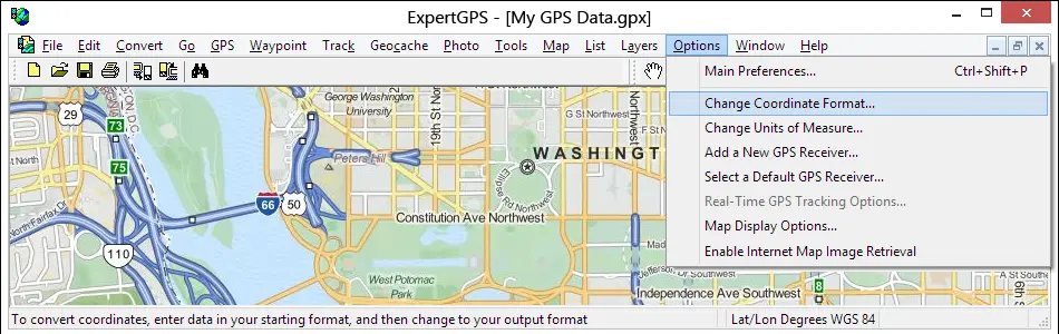 Google clearance coordinates conversion