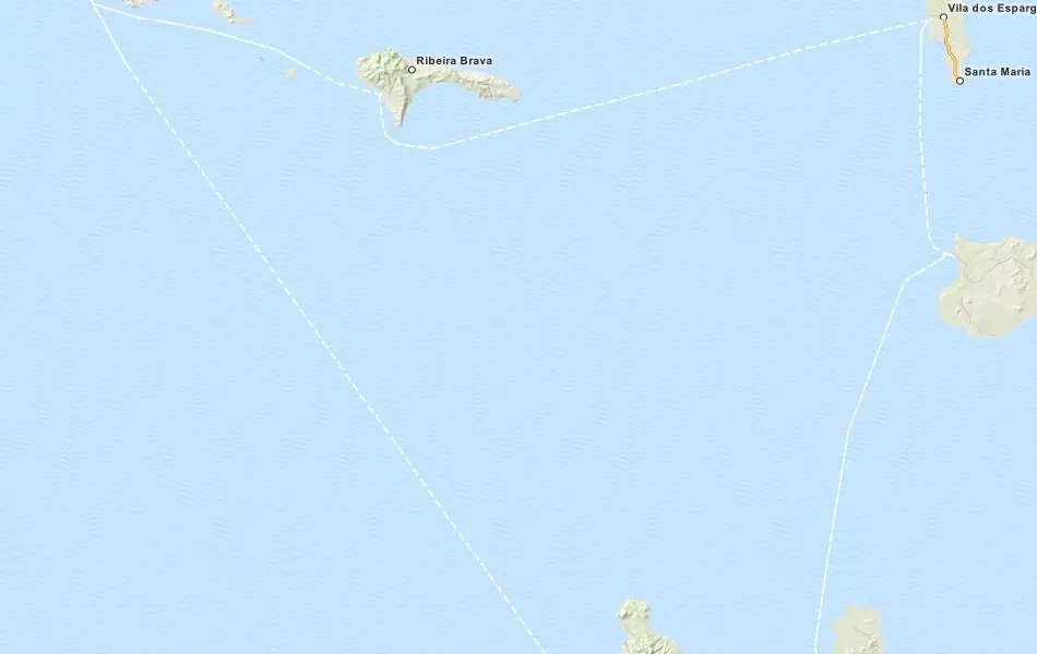 Map of Cape Verde in ExpertGPS GPS Mapping Software