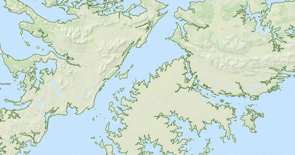 Map of Falkland Islands in ExpertGPS GPS Mapping Software