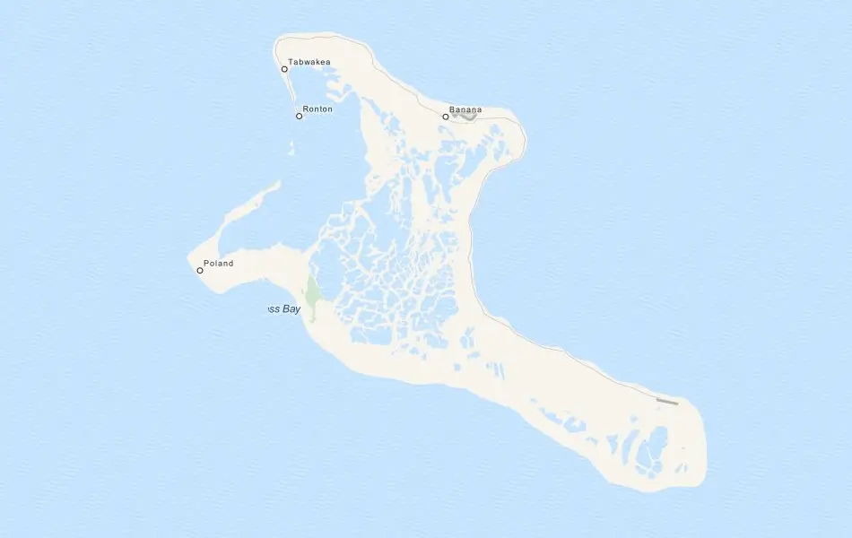 Map of Kiribati in ExpertGPS GPS Mapping Software