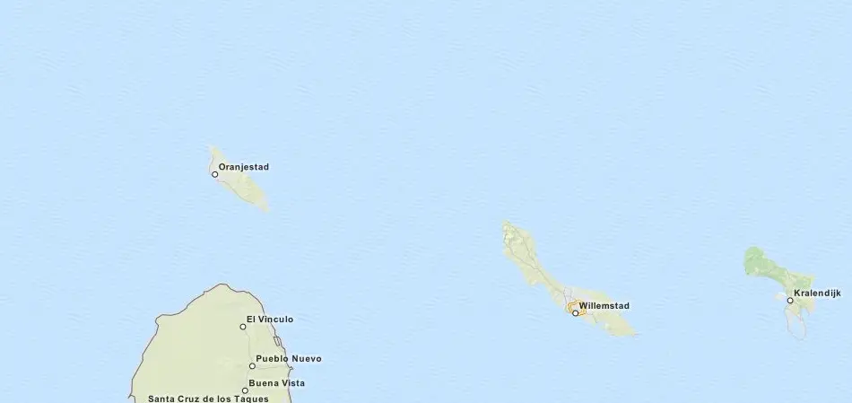 Map of Netherlands Antilles in ExpertGPS GPS Mapping Software