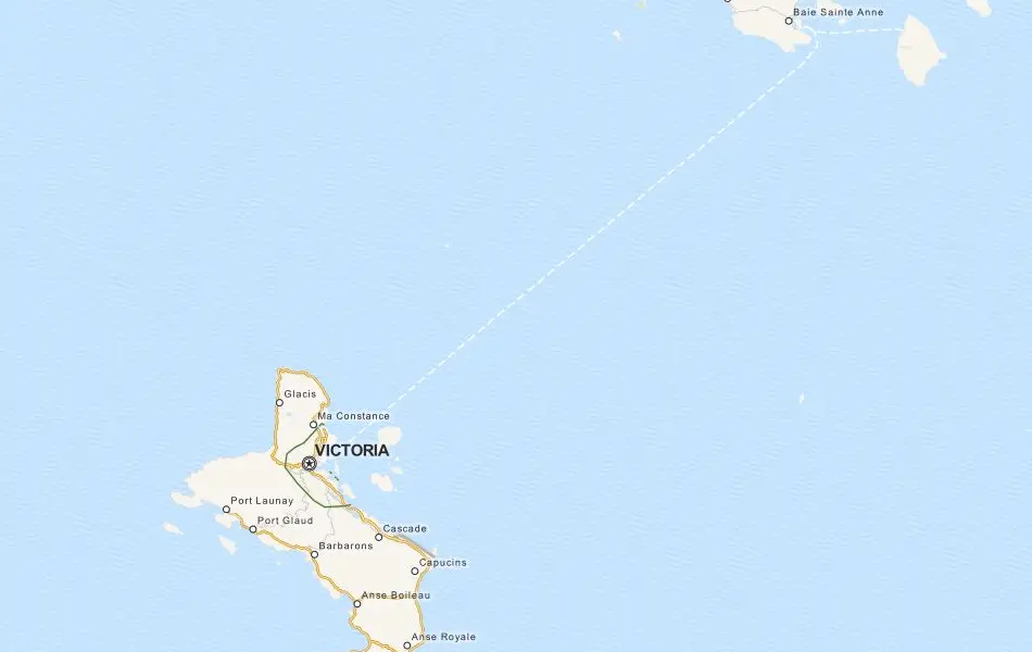 Map of Seychelles in ExpertGPS GPS Mapping Software