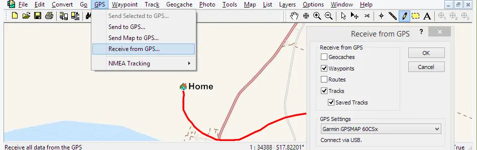 Map of Western Sahara in ExpertGPS GPS Mapping Software